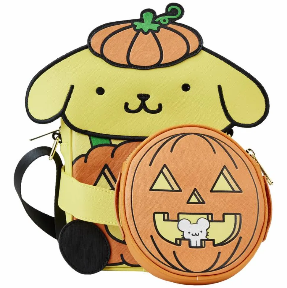 Sanrio - Pompompurin Halloween 7" Faux Leather Crossbuddy Bag