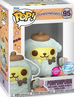 Sanrio - Pompompurin Halloween Flocked Pop! Vinyl Figure