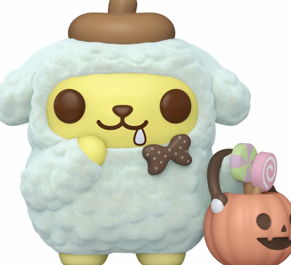 Sanrio - Pompompurin Halloween Flocked Pop! Vinyl Figure