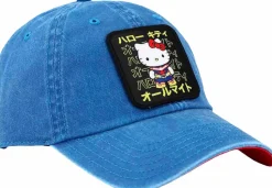 Sanrio x My Hero Academia - Hello Kitty Embroidered Patch Pigment Dyed Adjustable Hat