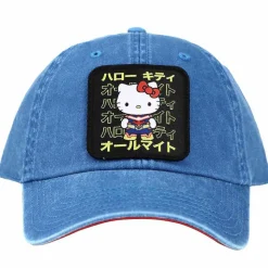Sanrio x My Hero Academia - Hello Kitty Embroidered Patch Pigment Dyed Adjustable Hat