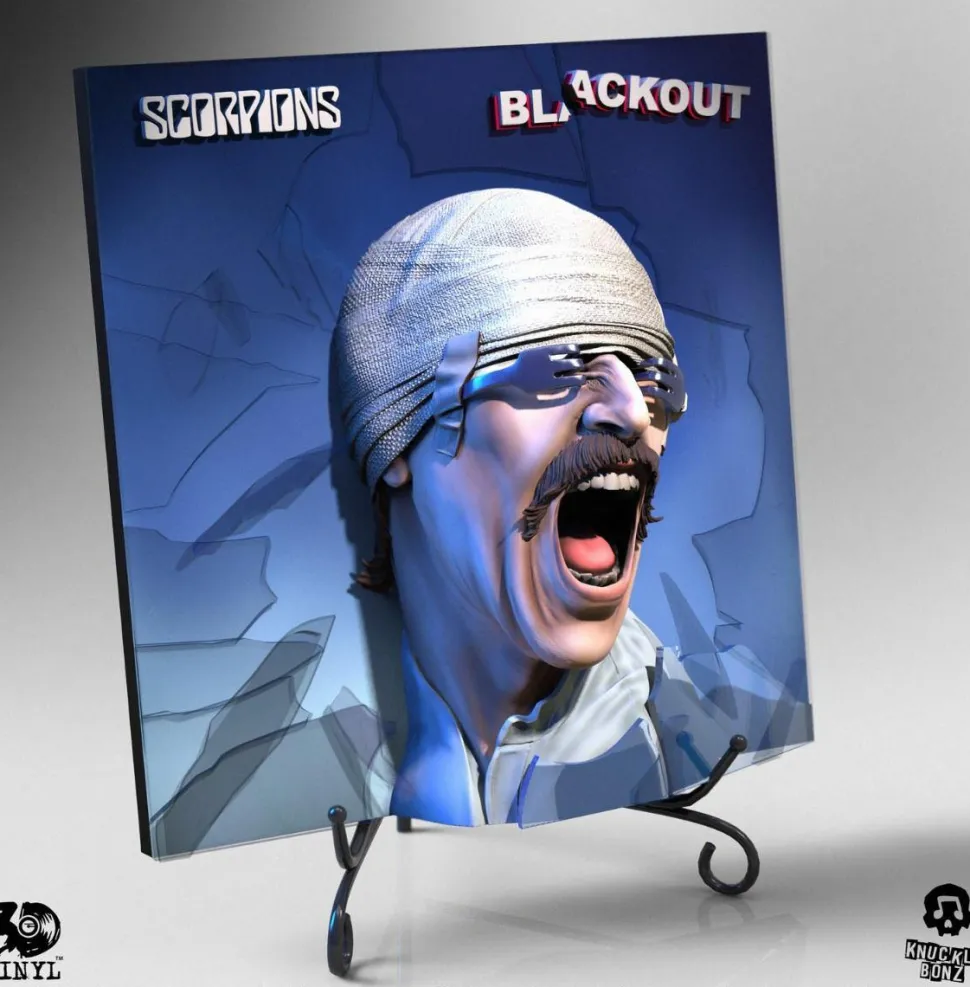 Scorpions - Blackout Album Art 3D Vinyl 12” Statue