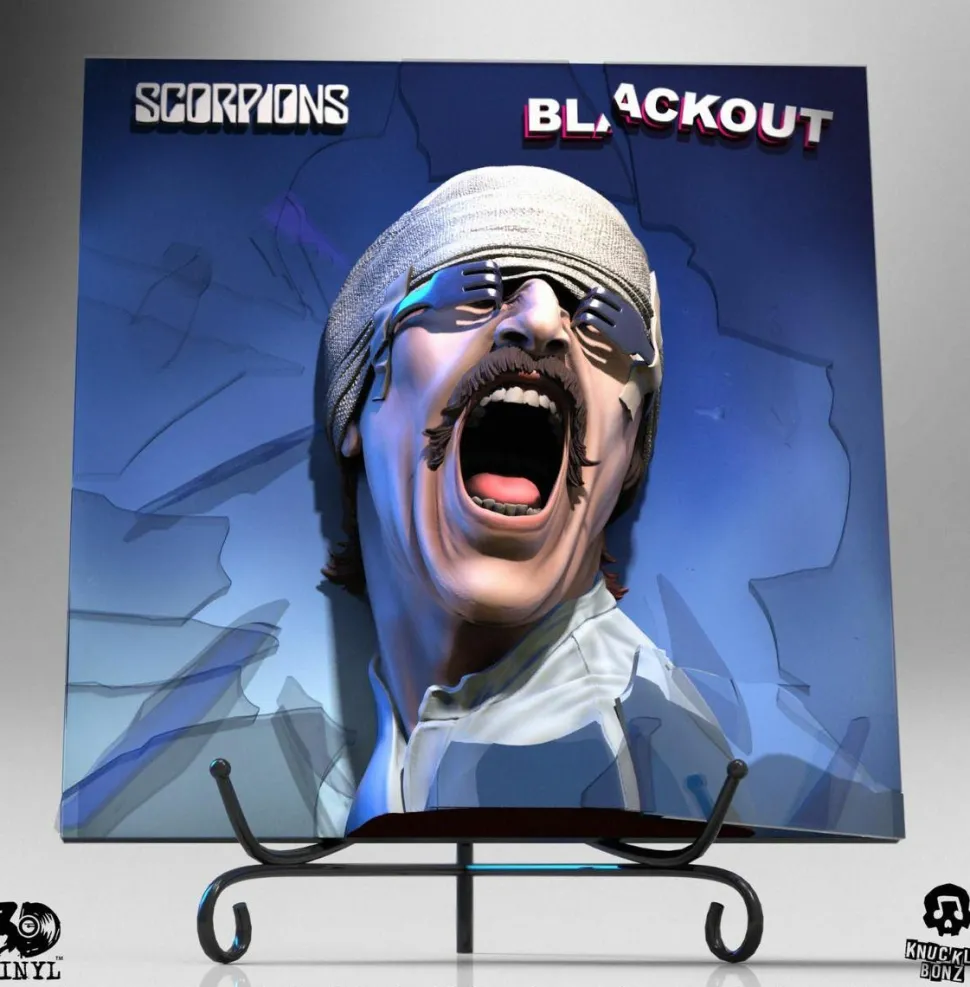 Scorpions - Blackout Album Art 3D Vinyl 12” Statue
