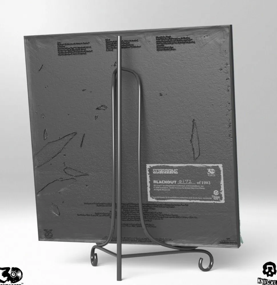 Scorpions - Blackout Album Art 3D Vinyl 12” Statue
