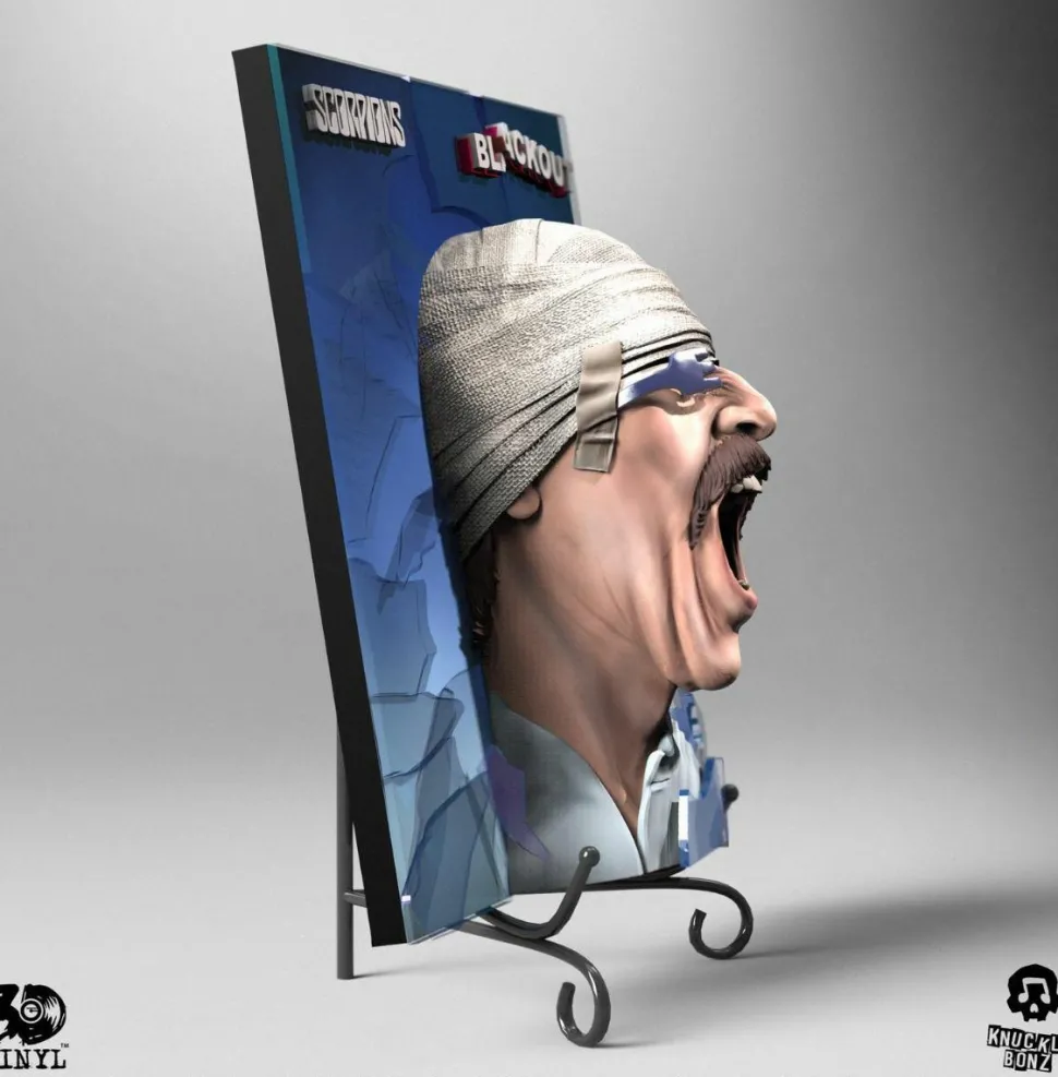 Scorpions - Blackout Album Art 3D Vinyl 12” Statue