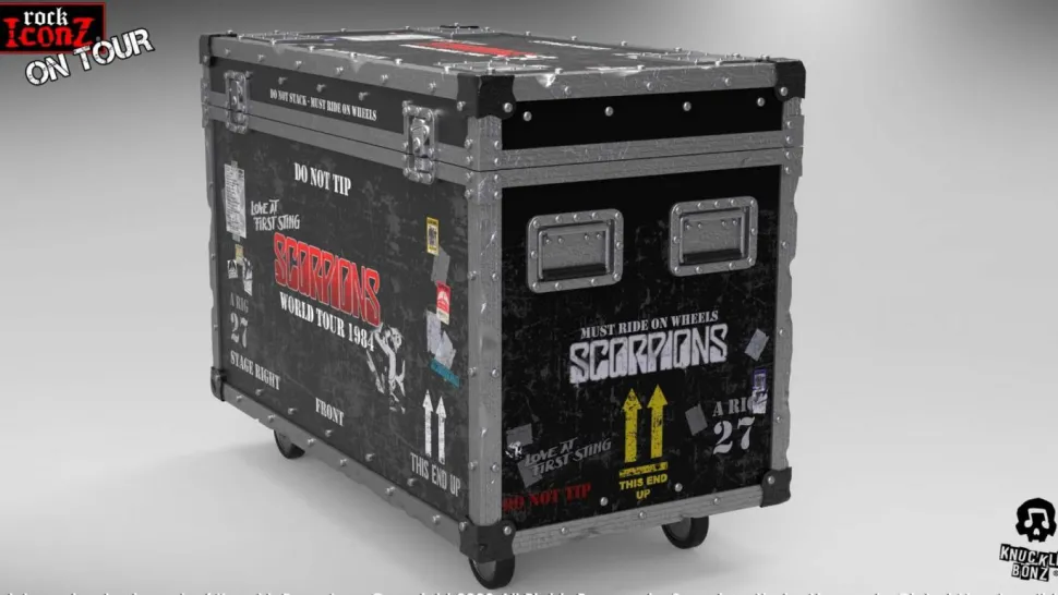 Scorpions - World Tour 1984 Road Case & Stage Backdrop Rock Iconz On Tour Scaled Replica Set