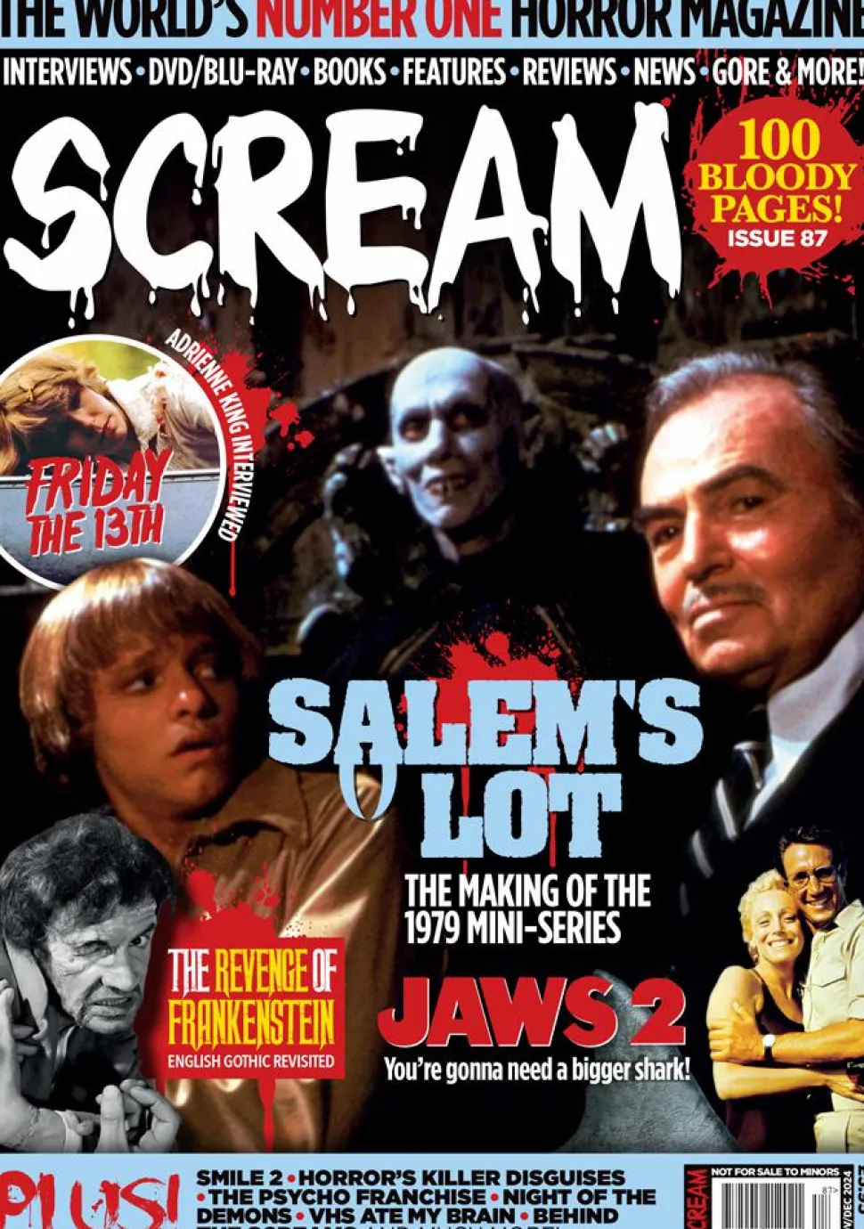 Scream Magazine - Issue #87 Nov/Dec 2024 Paperback Book