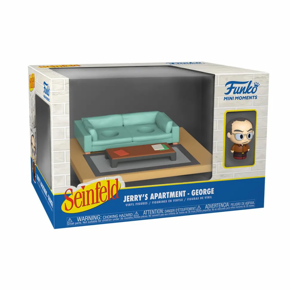 Seinfeld - George Costanza with Jerry’s Apartment Diorama Mini Moments Vinyl Figure