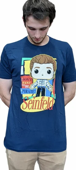 Seinfeld - Jerry I Don’t Want To Be A Pirate Pop! Tees Unisex Navy Blue T-Shirt