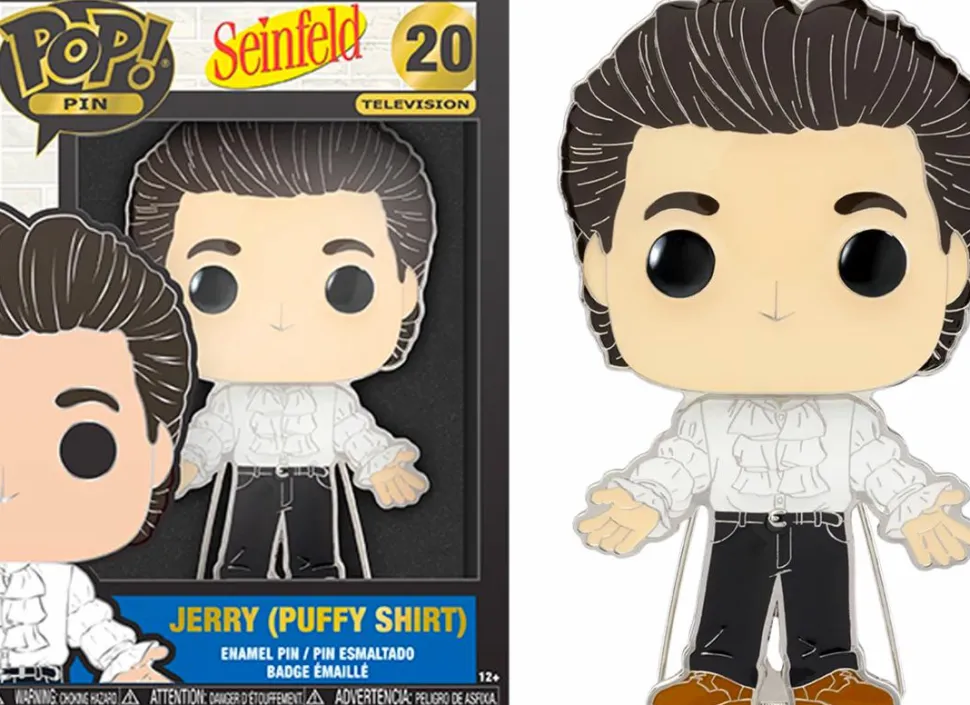 Seinfeld - Jerry with Puffy Shirt 4" Pop! Enamel Pin