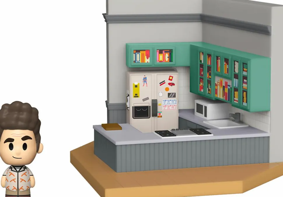 Seinfeld - Kramer with Jerry’s Apartment Diorama Mini Moments Vinyl Figure