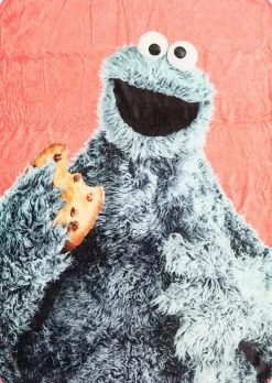 Sesame Street - Cookie Monster Plush Throw Blanket