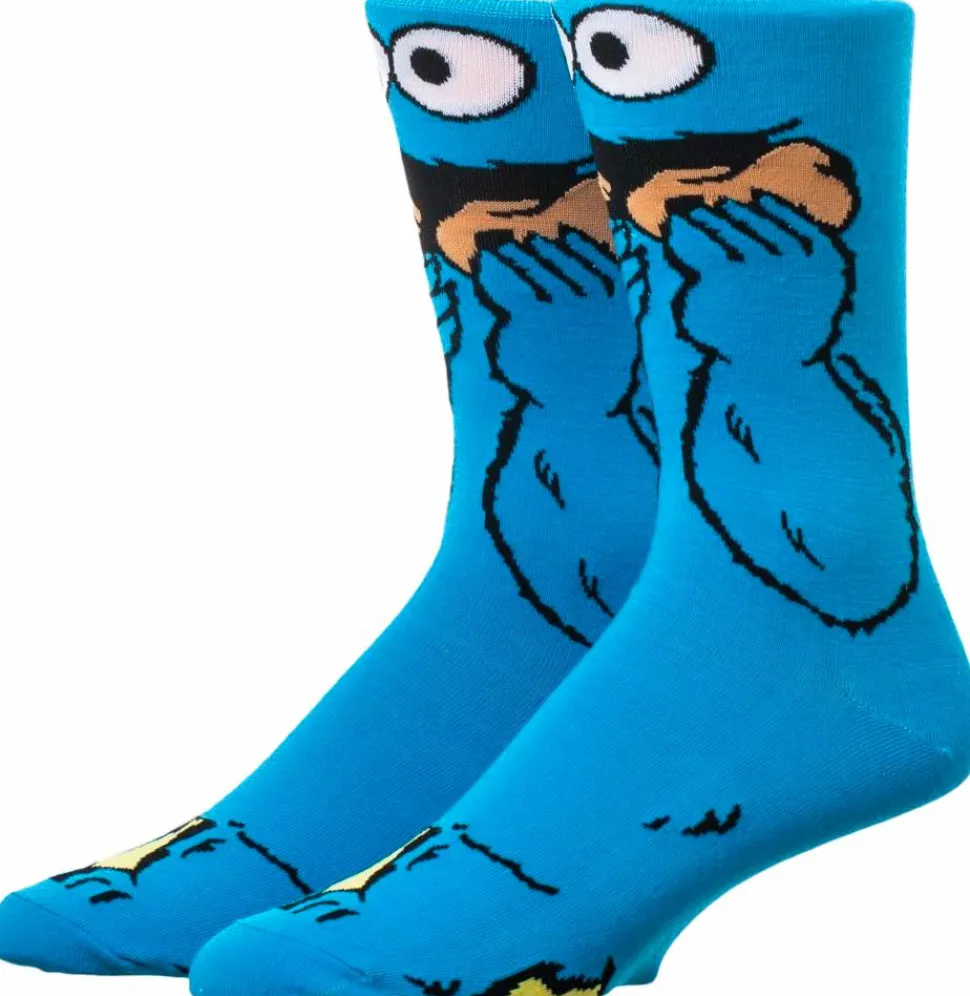 Sesame Street - Cookie Monster 360 Character Men’s Socks (One Size)