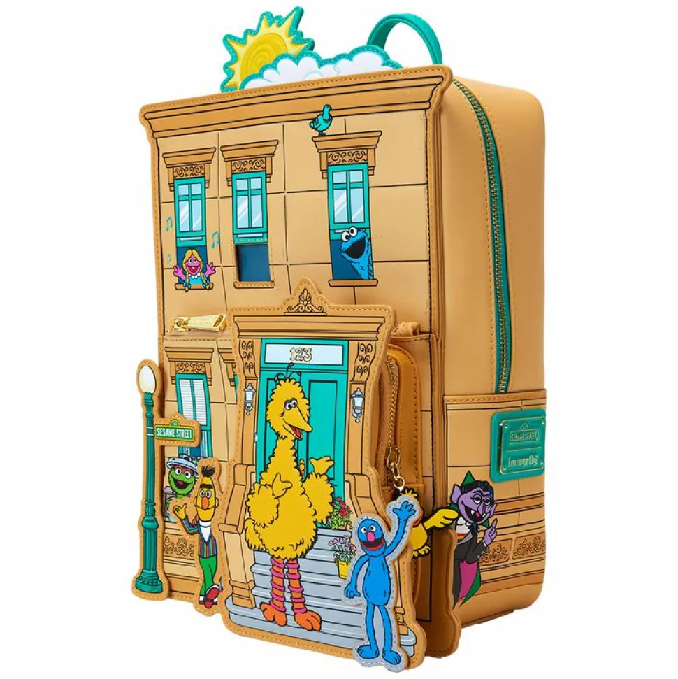 Sesame Street - Neighborhood Friends 12" Faux Leather Mini Backpack