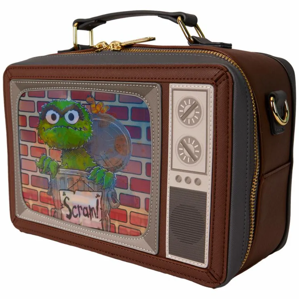 Sesame Street - Retro TV Triple Lenticular 8" Faux Leather Crossbody Bag