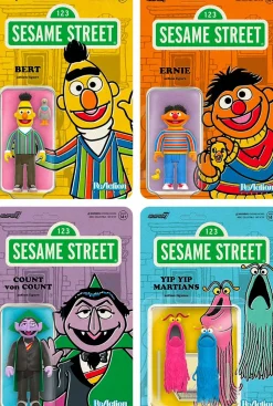 Sesame Street - Wave 1 ReAction 3.75" Action Figure Bundle (Set of 4)