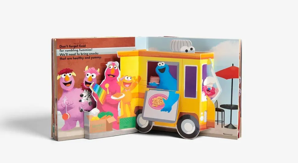 Sesame Street - What's Up, Sesame Street? (A Pop Magic Book) Paperback Book