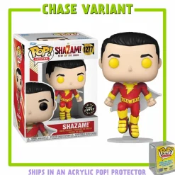 Shazam! Fury of the Gods (2023) - Shazam! Pop! Vinyl Figure in Acrylic Pop! Protector (Chase Variant)