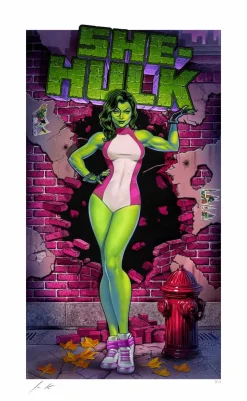 She-Hulk - She-Hulk Fine Art Print by John Keaveney