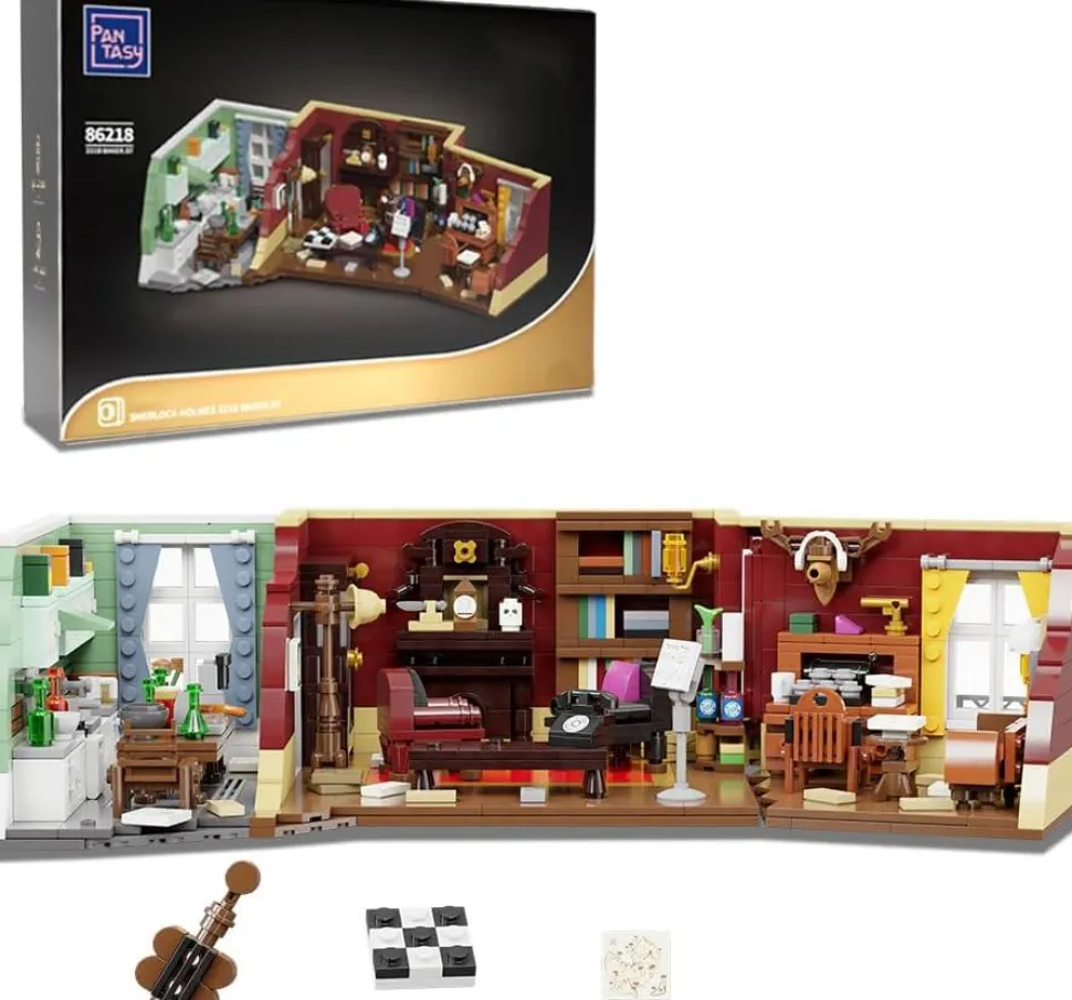 Sherlock Holmes - 221B Baker Street Building Block Construction Set (1088 Pieces)