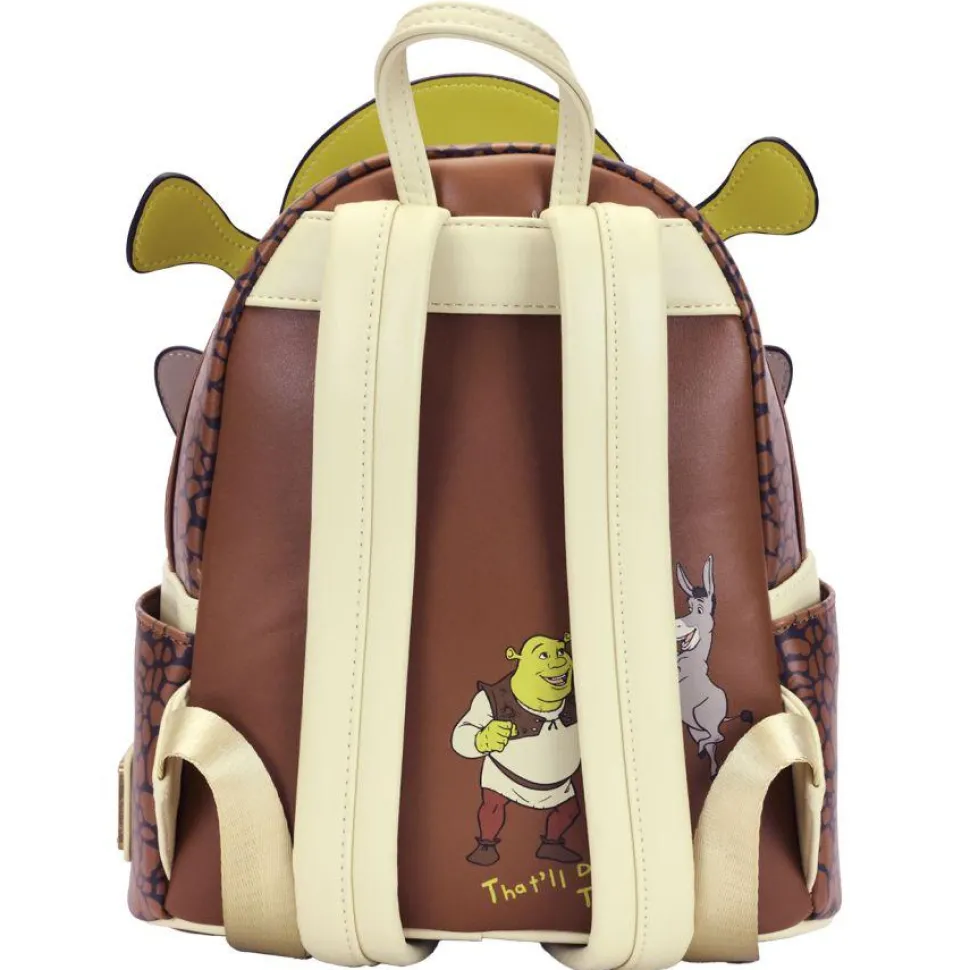 Shrek - Shrek & Donkey Cosplay 10" Faux Leather Mini Backpack