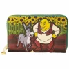 Shrek - Shrek & Donkey Sunflower Field 4" Faux Leather Zip-Around Wallet