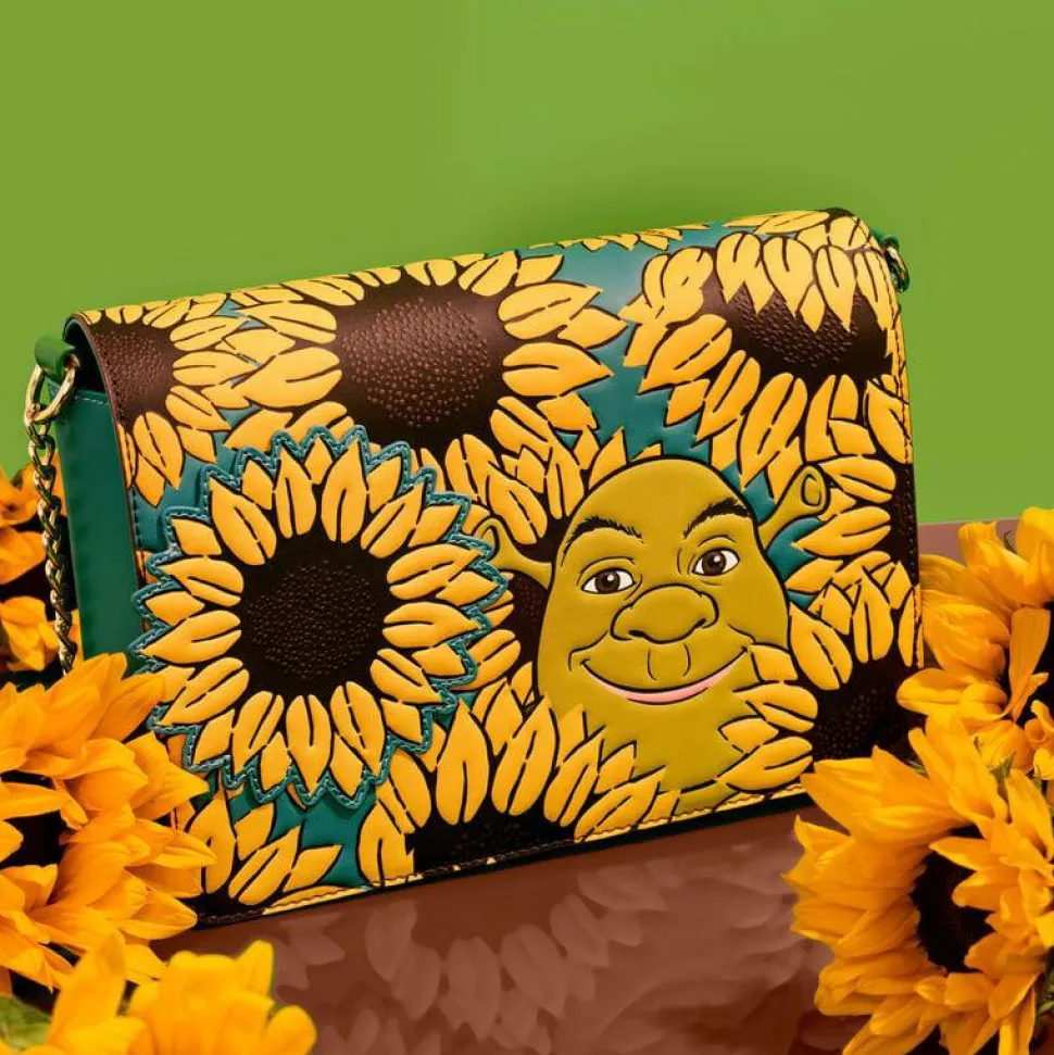 Shrek - Shrek & Donkey Sunflower Field 6" Faux Leather Crossbody Bag