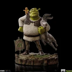Shrek - Shrek, Donkey & The Gingerbread Man Deluxe 1/10th Scale Statue