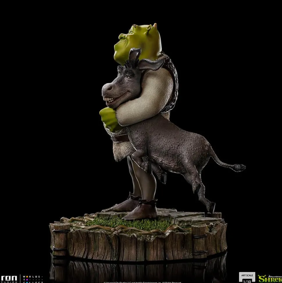 Shrek - Shrek, Donkey & The Gingerbread Man Deluxe 1/10th Scale Statue