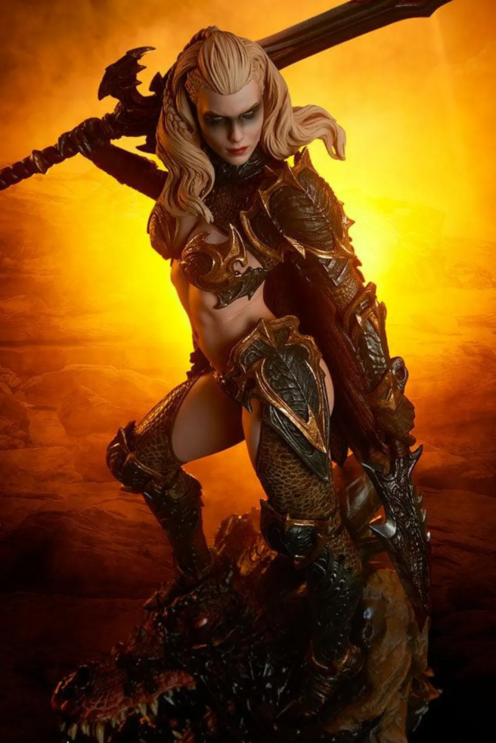 Sideshow Originals - Dragon Slayer: Warrior Forged in Flame 18” Statue