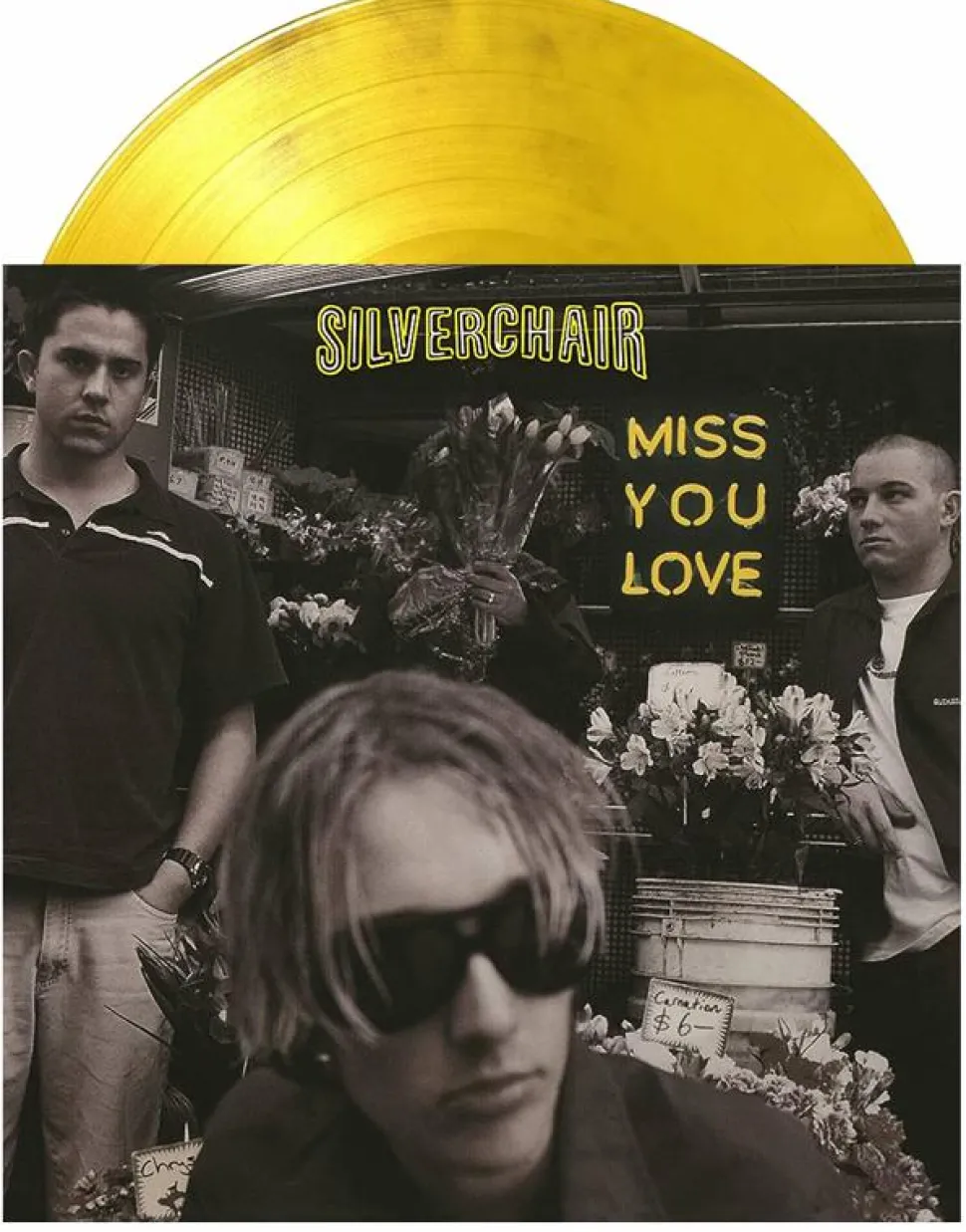 Silverchair - Miss You Love EP Vinyl Record (Crystal Clear, Yellow & Black Marbled Coloured Vinyl)