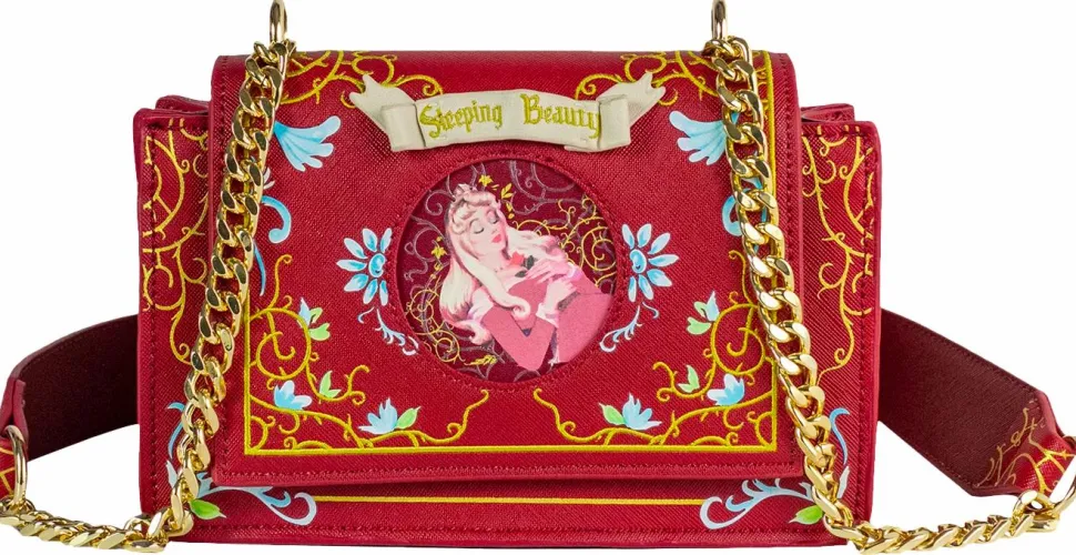 Sleeping Beauty (1959) - Baroque 8” Faux Leather Crossbody Handbag