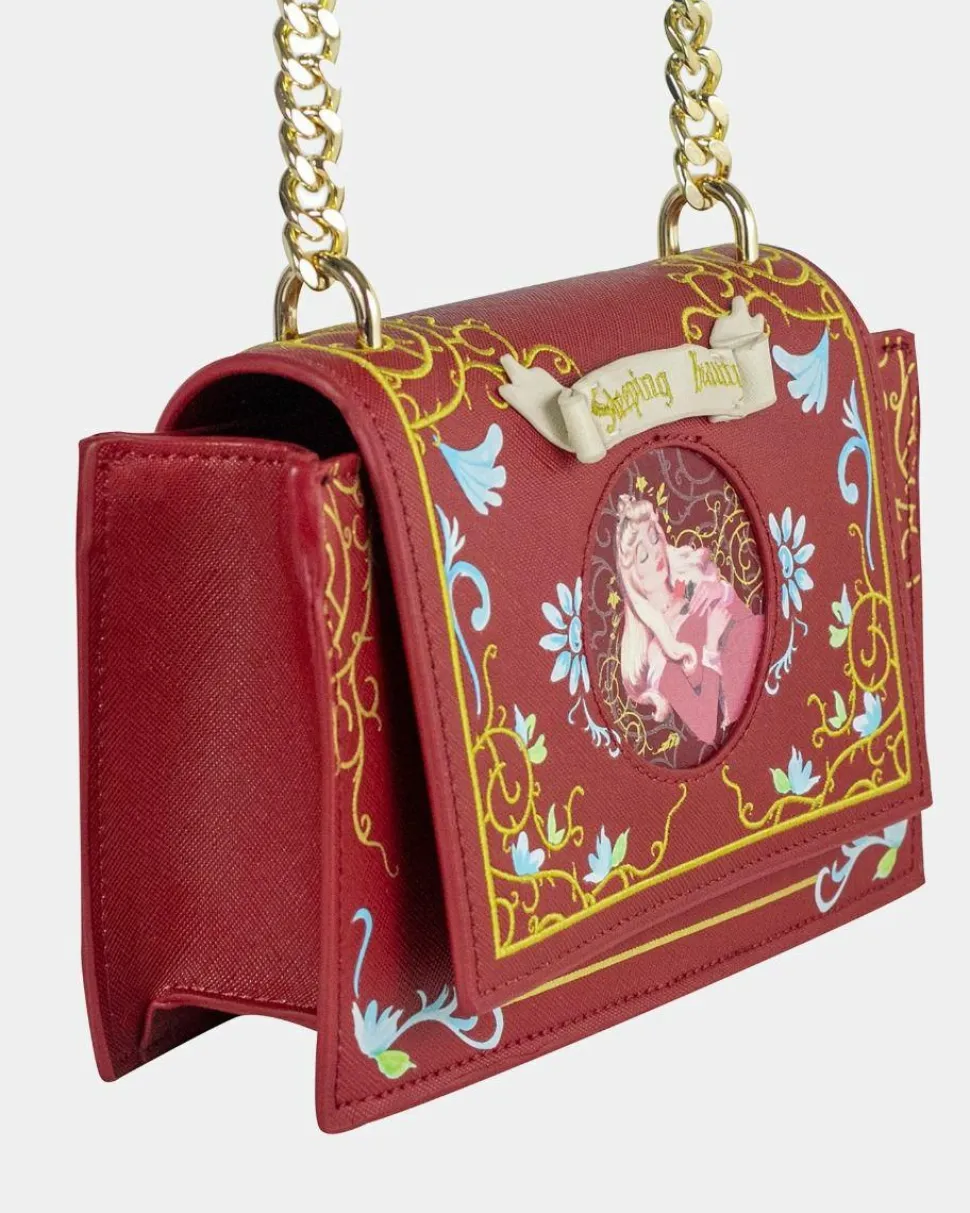 Sleeping Beauty (1959) - Baroque 8” Faux Leather Crossbody Handbag