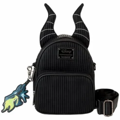 Sleeping Beauty (1959) - Maleficent Dragon Horns Cosplay 8" Convertible Faux Leather Mini Backpack
