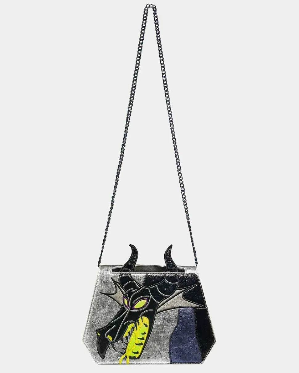 Sleeping Beauty (1959) - Maleficent 9” Faux Leather Crossbody Handbag