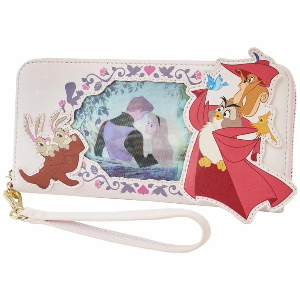 Sleeping Beauty (1959) - Princess Lenticular Series 4” Faux Leather Wristlet