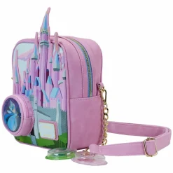 Sleeping Beauty (1959) - Three Good Fairies Stained Glass 8” Faux Leather Crossbody Bag