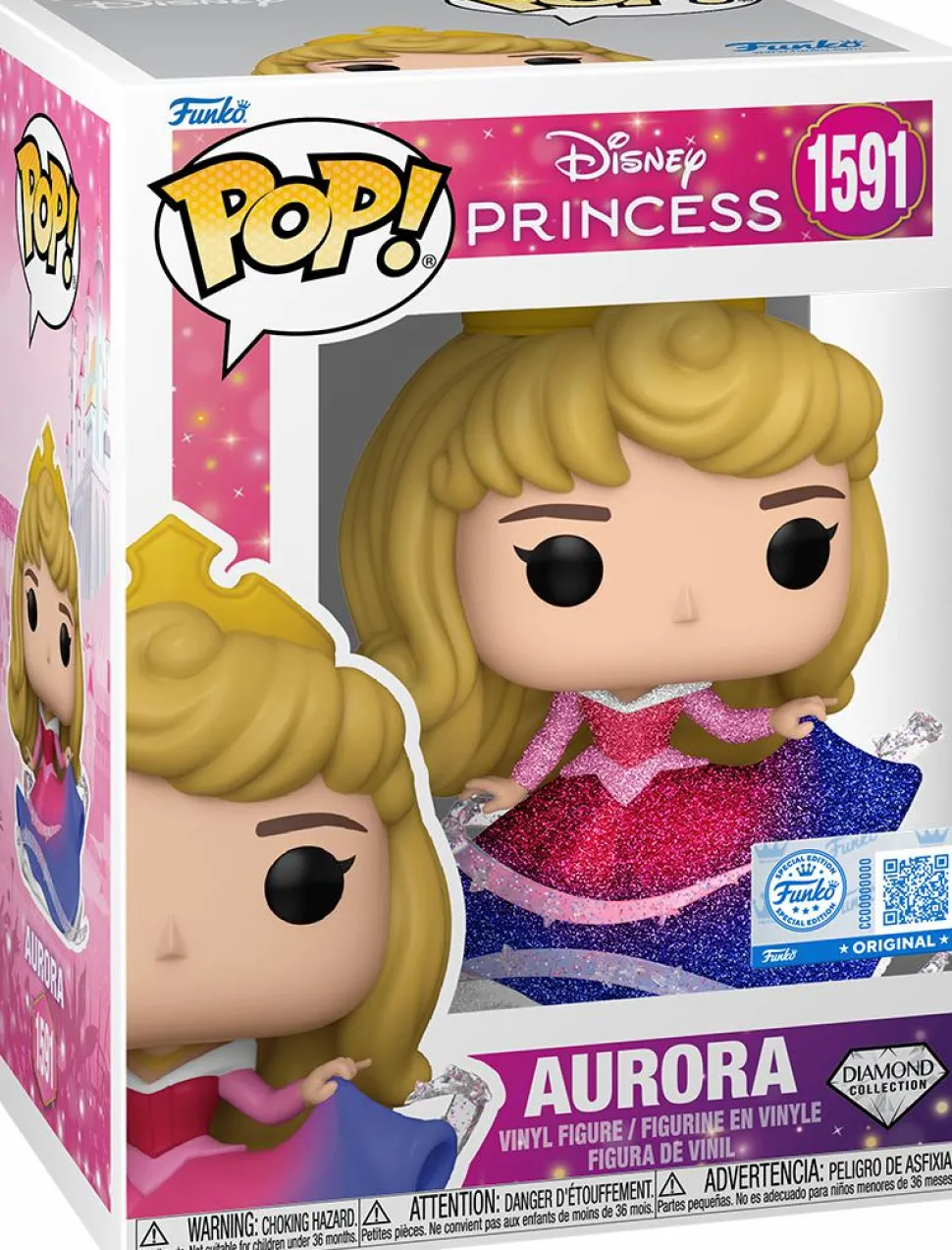 Sleeping Beauty - Aurora Diamond Glitter Pop! Vinyl Figure