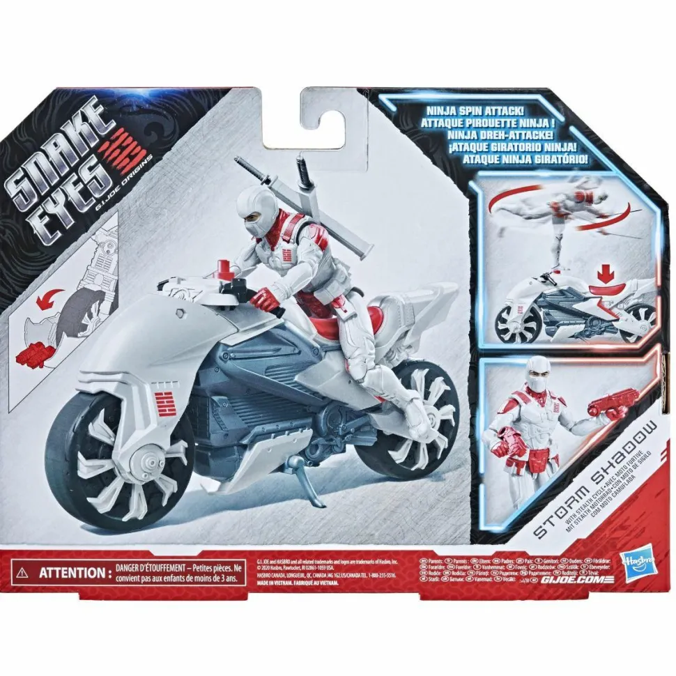 Snake Eyes: G.I. Joe Origins (2021) - Storm Shadow with Stealth Cycle 6” Scale Action Figure Vehicle