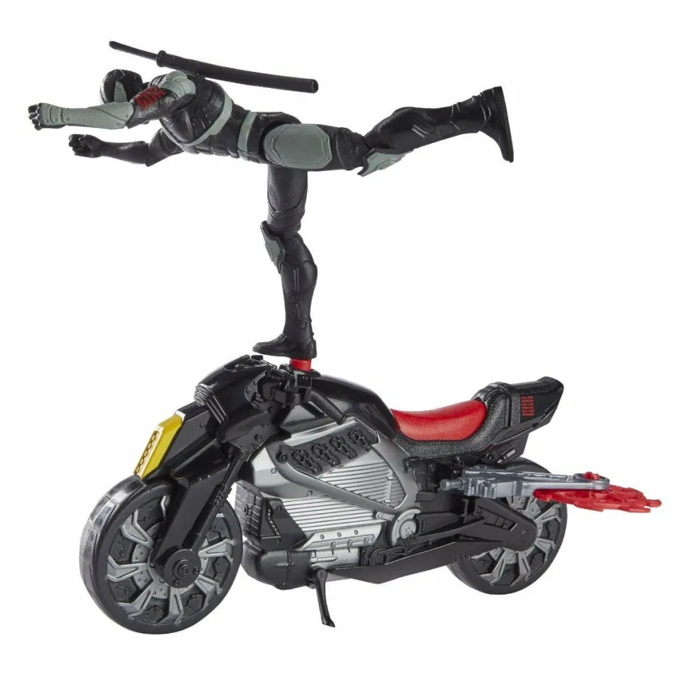 Snake Eyes: G.I. Joe Origins (2021) - Snake Eyes with Stealth Cycle 6” Scale Action Figure Vehicle