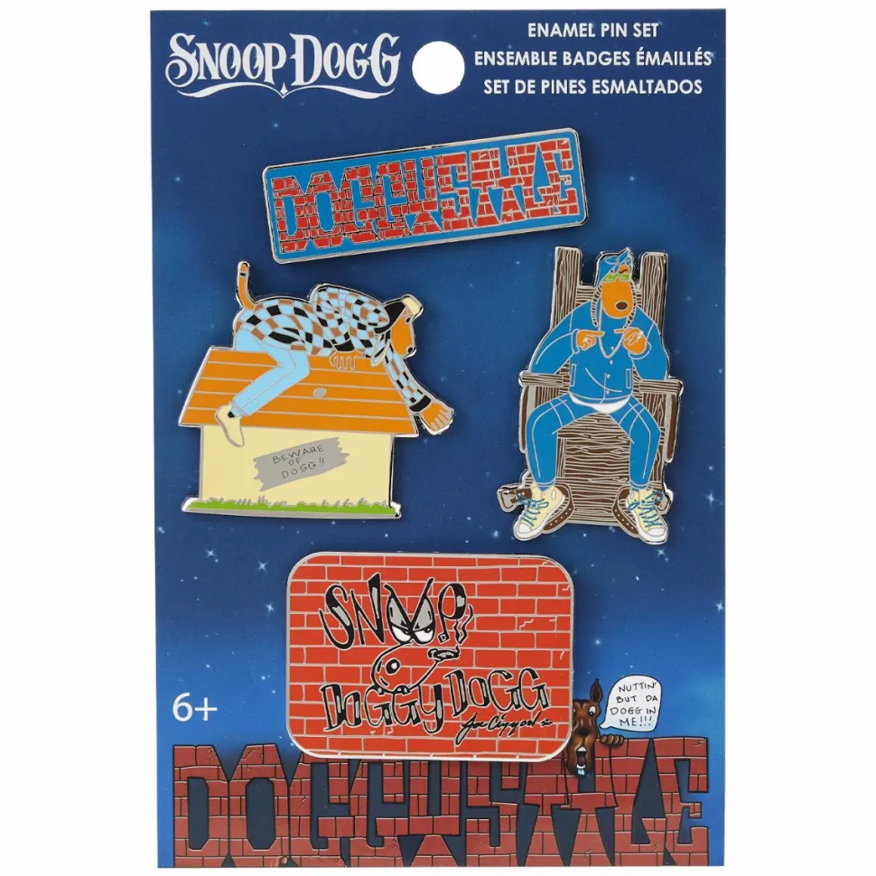 Snoop Dogg - Dog House Enamel Pin 4-Pack