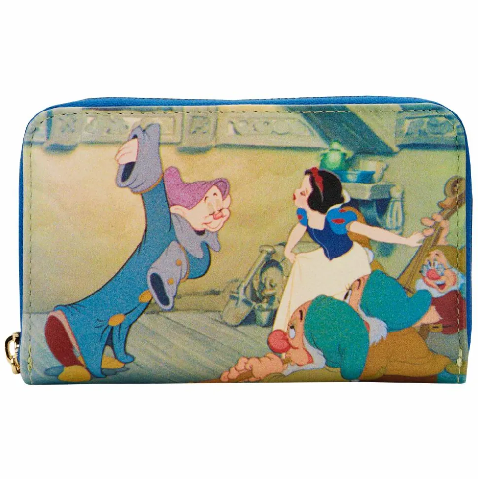Snow White and the Seven Dwarfs (1937) - Scenes 4” Faux Leather Zip-Around Wallet