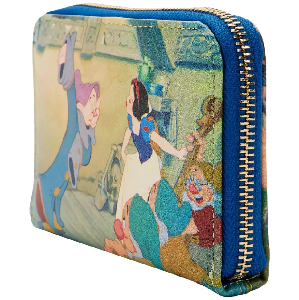 Snow White and the Seven Dwarfs (1937) - Scenes 4” Faux Leather Zip-Around Wallet