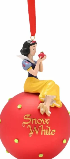 Snow White and the Seven Dwarfs (1937) - Snow White Disney Icons & Villains Resin Character on Glass Bauble Ornament