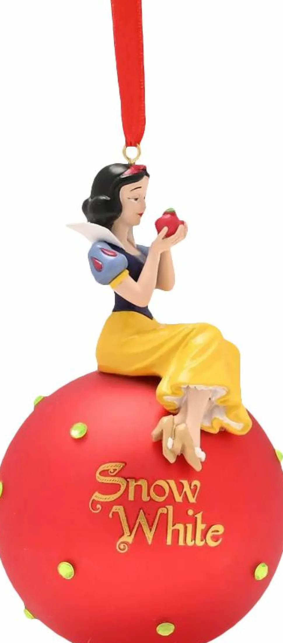 Snow White and the Seven Dwarfs (1937) - Snow White Disney Icons & Villains Resin Character on Glass Bauble Ornament