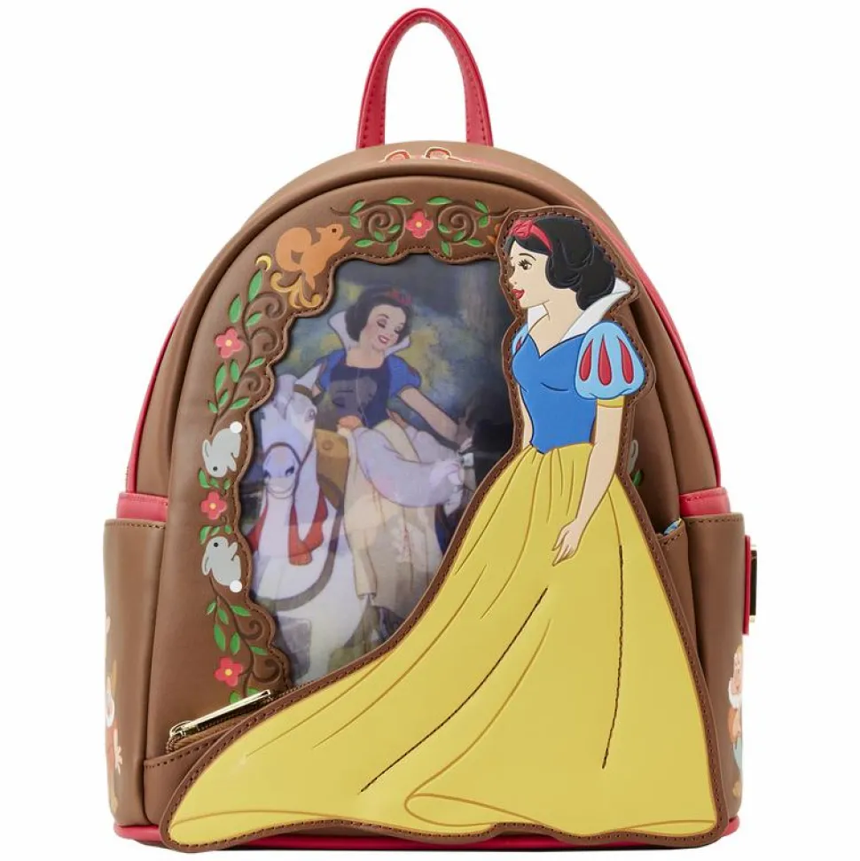 Snow White and the Seven Dwarfs (1937) - Snow White Lenticular Princess Series 10” Faux Leather Mini Backpack