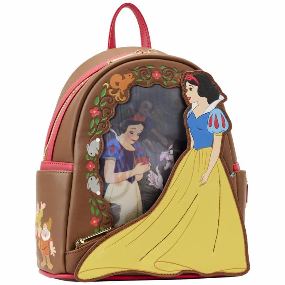 Snow White and the Seven Dwarfs (1937) - Snow White Lenticular Princess Series 10” Faux Leather Mini Backpack