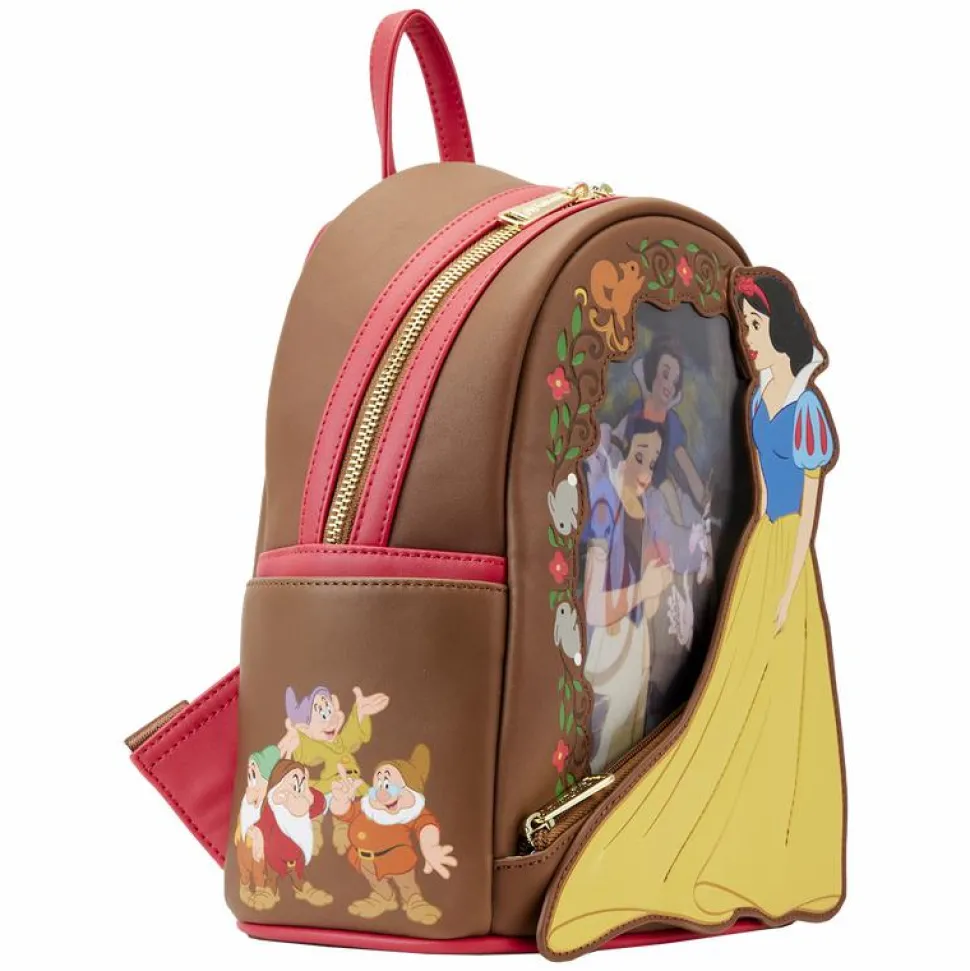 Snow White and the Seven Dwarfs (1937) - Snow White Lenticular Princess Series 10” Faux Leather Mini Backpack