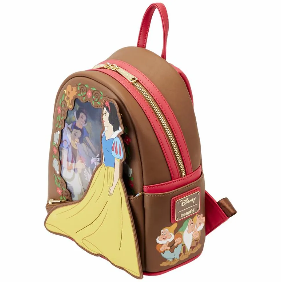 Snow White and the Seven Dwarfs (1937) - Snow White Lenticular Princess Series 10” Faux Leather Mini Backpack