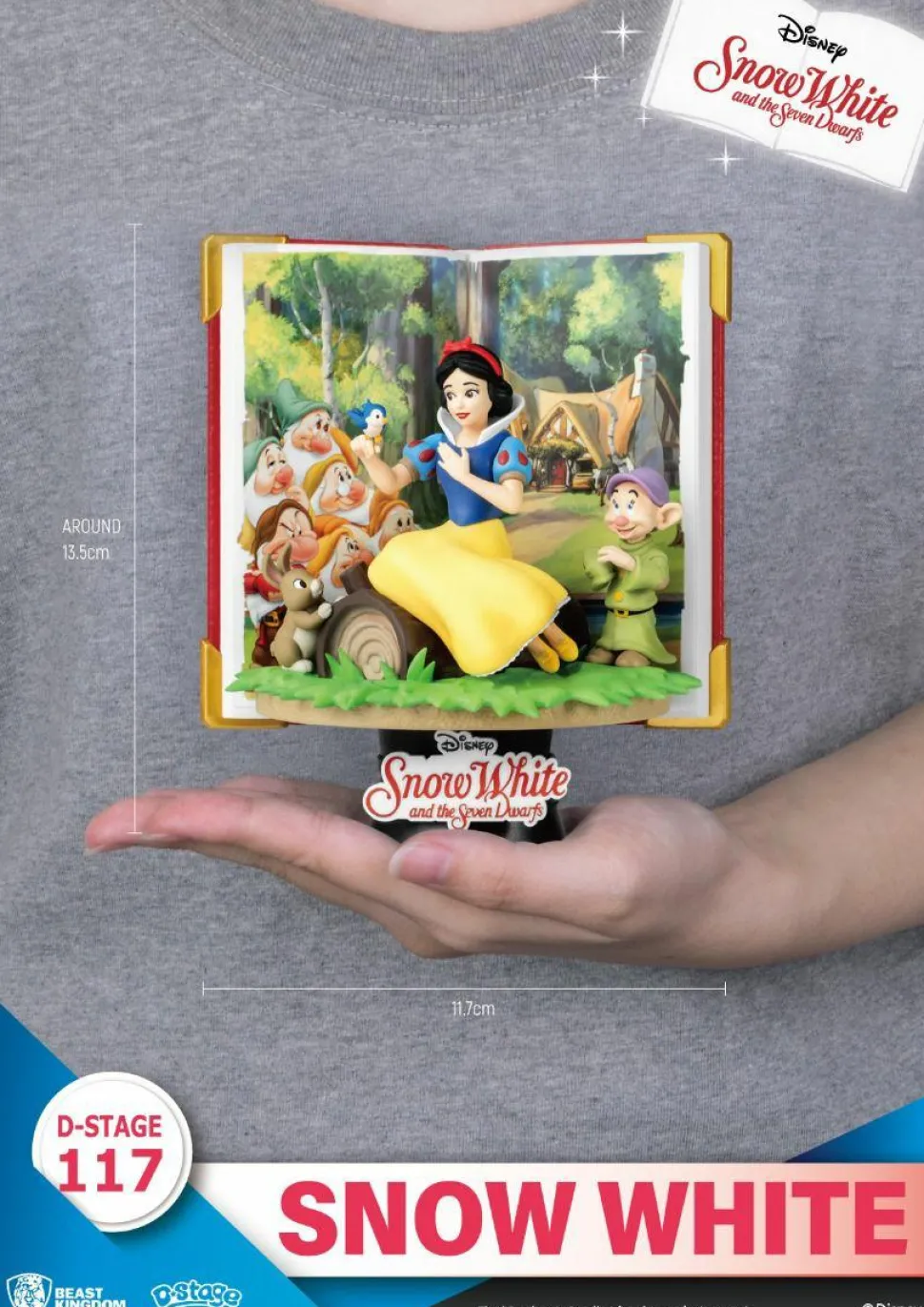 Snow White and the Seven Dwarfs (1937) - Snow White Story Book Series D-Stage 6” Statue